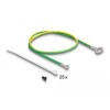 Panel krosowy Keystone 19&quot; 2U 48-portowy z listwą przeciwnaprężeniową odgięty czarny Delock 66977