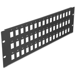 Krosownica Keystone 19" 3U 48-portowa czarna Delock 66838