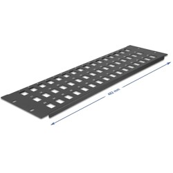 Krosownica Keystone 19" 3U 48-portowa czarna Delock 66838