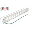 Panel krosowy Keystone 19&quot; 24-portowy odchylany z odciążeniem Delock 67066