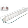 Panel krosowy Keystone 19&quot; 24-portowy odchylany z odciążeniem Delock 67066