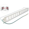 Panel krosowy Keystone 19" 24-portowy odchylany z odciążeniem Delock 67066
