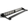 Panel krosowy Keystone 19" 24-portowy kątowy z odciążeniem czarny Delock 67042