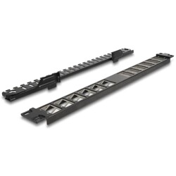 Panel krosowy Keystone 19" 24-portowy kątowy z odciążeniem czarny Delock 67042