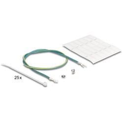 Panel krosowy Keystone 19" 24-portowy kątowy z odciążeniem czarny Delock 67042