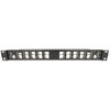 Panel krosowy Keystone 19&quot; 24-portowy kątowy z odciążeniem czarny Delock 67042
