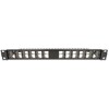 Panel krosowy Keystone 19&quot; 24-portowy kątowy z odciążeniem czarny Delock 67042