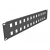 Krosownica Keystone 19&quot; 2U D-type 24-portowa czarna Delock 66837
