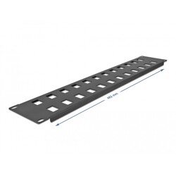 Krosownica Keystone 19" 2U D-type 24-portowa czarna Delock 66837