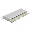 Panel krosowy 10&quot; 0,5U 8-portowy Cat.6A szary Delock 66871