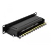 Panel krosowy 10&quot; 1U 8-portowy Cat.6A czarny Delock 66872