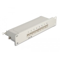 Panel krosowy 10" 1U 8-portowy Cat.6A szary Delock 66873