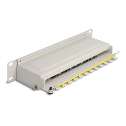 Panel krosowy 10" 1U 8-portowy Cat.6A szary Delock 66873