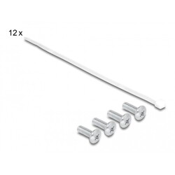 Panel krosowy Keystone 10" 1U 12-portowy z listwą przeciwnaprężeniową szary Delock 66875