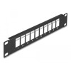 Krosownica Keystone 10&quot; D-type 10-portowa czarna Delock 66676
