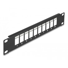 Krosownica Keystone 10" D-type 10-portowa czarna Delock 66676