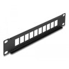 Krosownica Keystone 10&quot; D-type 10-portowa czarna Delock 66676