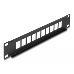 Krosownica Keystone 10" D-type 10-portowa czarna Delock 66676