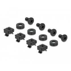 Krosownica Keystone 10" D-type 10-portowa czarna Delock 66676