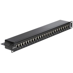 Panel krosowy 19" 1U 24-portowy Cat.6 czarny Delock 43298