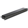 Panel krosowy 19" 1U 24-portowy Cat.6 czarny Delock 43298