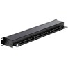 Panel krosowy 19" 1U 24-portowy Cat.6 czarny Delock 43298