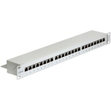 Panel krosowy 19" 1U 24-portowy Cat.6 szary Delock 43300