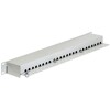 Panel krosowy 19&quot; 1U 24-portowy Cat.6 szary Delock 43300