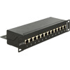 Panel krosowy 10&quot; 12-portowy Cat.6A czarny Delock 43310
