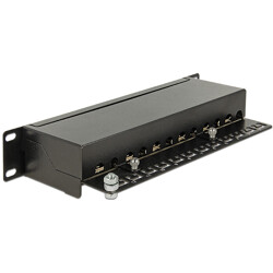 Panel krosowy 10" 12-portowy Cat.6A czarny Delock 43310