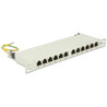 Panel krosowy 10" 0,5U 12-portowy Cat.6A szary Delock 43311
