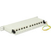 Panel krosowy 10&quot; 0,5U 12-portowy Cat.6A szary Delock 43311