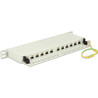 Panel krosowy 10" 0,5U 12-portowy Cat.6A szary Delock 43311