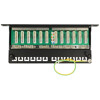 Panel krosowy 10&quot; 0,5U 12-portowy Cat.6A szary Delock 43311