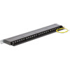 Panel krosowy 19&quot; 0,5U 24-portowy Cat.6 czarny Delock 43316