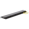 Panel krosowy 19" 0,5U 24-portowy Cat.6 czarny Delock 43316