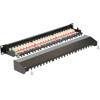 Panel krosowy 19&quot; 24-portowy Cat.6A czarny Delock 43320
