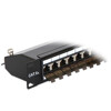 Panel krosowy 19&quot; 24-portowy Cat.6A czarny Delock 43320