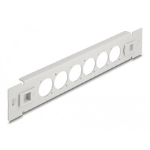 Panel krosowy 10" D-type 6-portowy beznarzędziowy szary Delock 66901