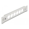 Panel krosowy 10" D-type 6-portowy beznarzędziowy szary Delock 66901