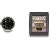 Przewód adapter M12 D-coded 4-pin męski - RJ45 Cat.5e żeński PUR 50cm Delock 60571