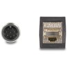 Przewód adapter M12 A-coded 8-pin męski - RJ45 Cat.5e żeński PUR 50cm Delock 60570