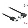 Kabel EASY-USB 2.0-A - 2.0-A M-M kątowy lewy prosty 2m Delock 85557