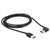 Kabel EASY-USB 2.0-A - 2.0-A M-M kątowy lewy prosty 2m Delock 85557