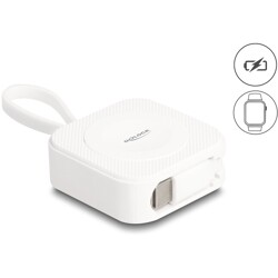 Podkładka ładująca USB-C do Apple Watch biała magnetyczna Delock 83023