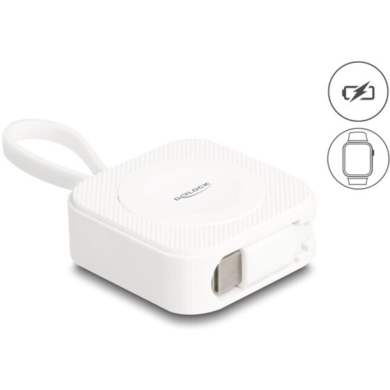 Podkładka ładująca USB-C do Apple Watch biała magnetyczna Delock 83023