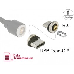 Adapter magnetyczny USB-C męski Delock 65933