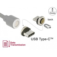 Adapter magnetyczny USB-C męski Delock 65933