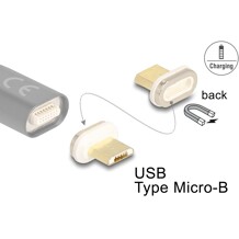 Adapter magnetyczny USB typ micro-B męski Delock 66575