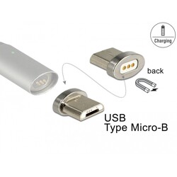 Adapter magnetyczny USB typ micro-B męski Delock 65929